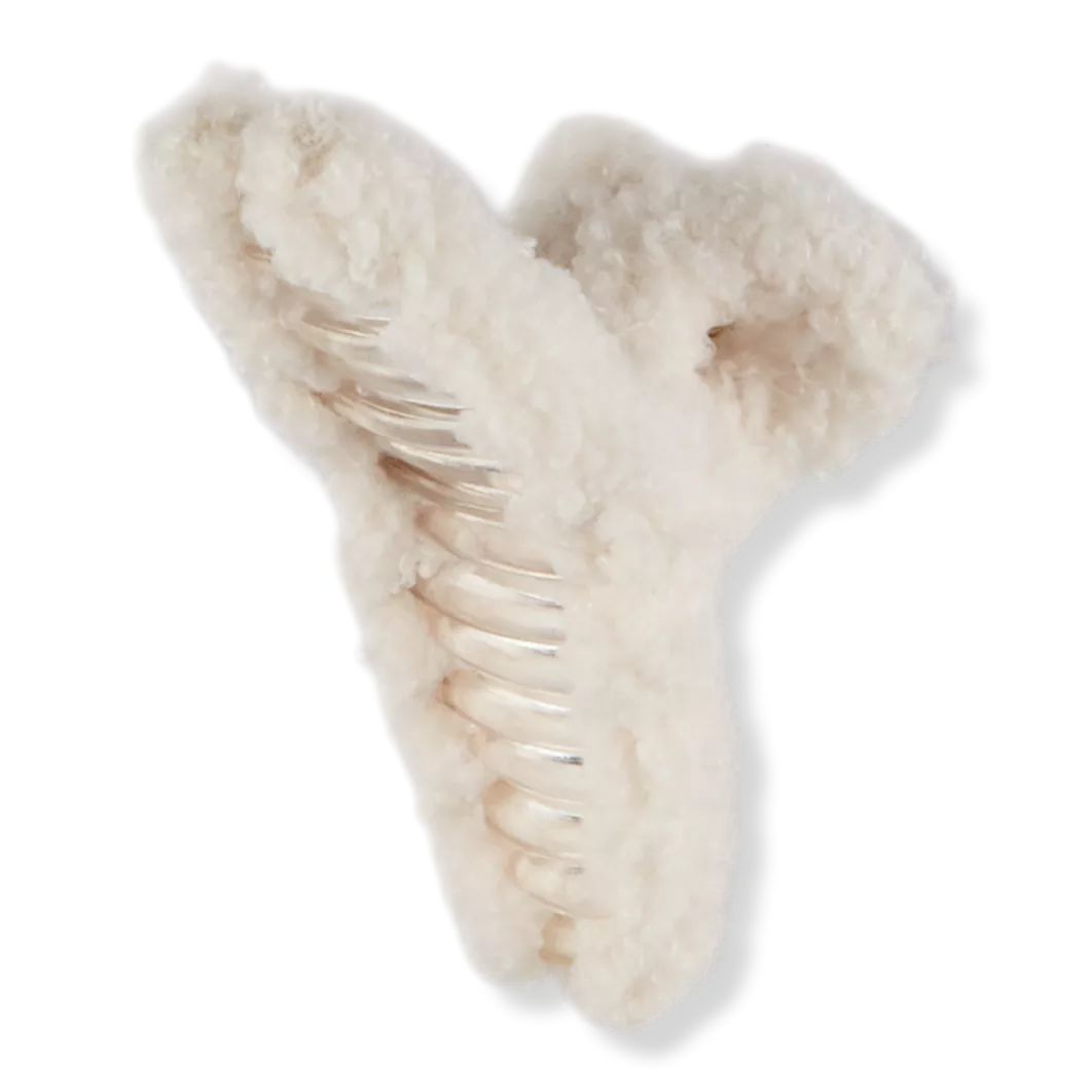 White Sherpa Claw Clip | Ulta