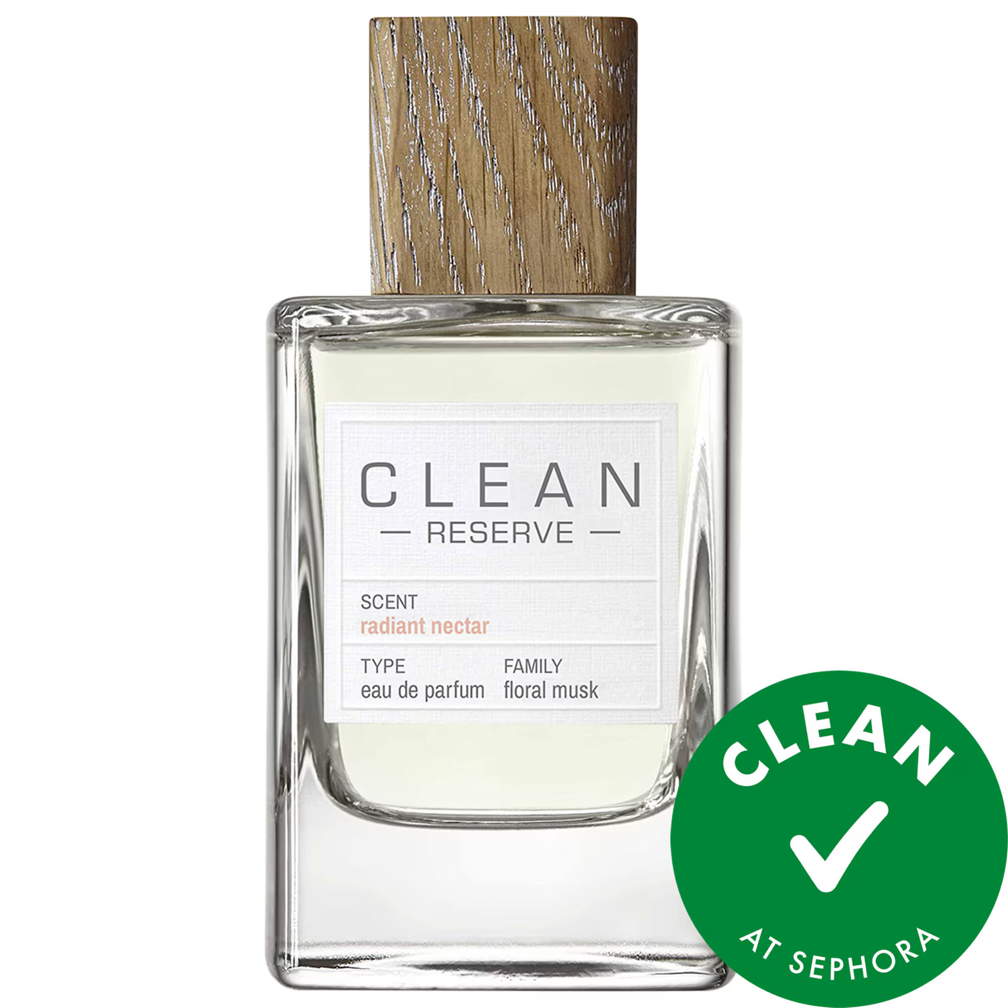 CLEAN RESERVE Radiant Nectar Eau de Parfum with Woody Musk 3.4 oz/100ml | Sephora (US)