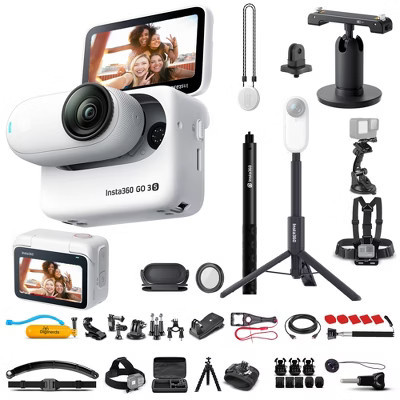 Insta360 GO 3S Small Action Camera (64GB) + Selfie Stick + 50-in-1 Accessory Kit + More | Target