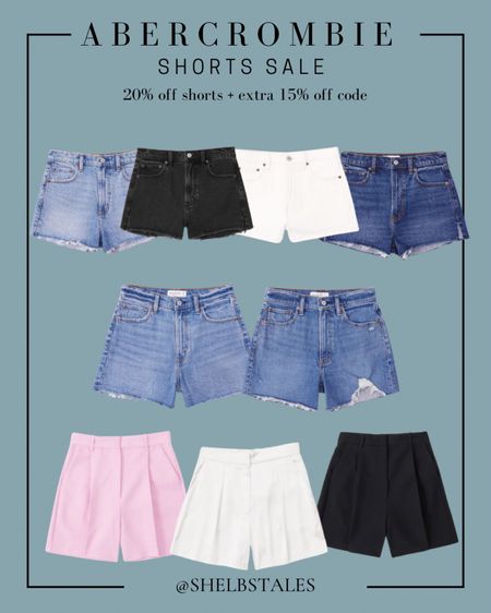 Abercrombie SHORTS SALE! 20% off all shorts plus an extra 15% off with code AFSHELBY. See product review for sizing details on each pair of shorts  

#LTKstyletip #LTKunder50 #LTKsalealert