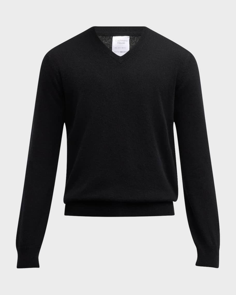 Neiman Marcus Men's Cashmere V-Neck Sweater | Neiman Marcus