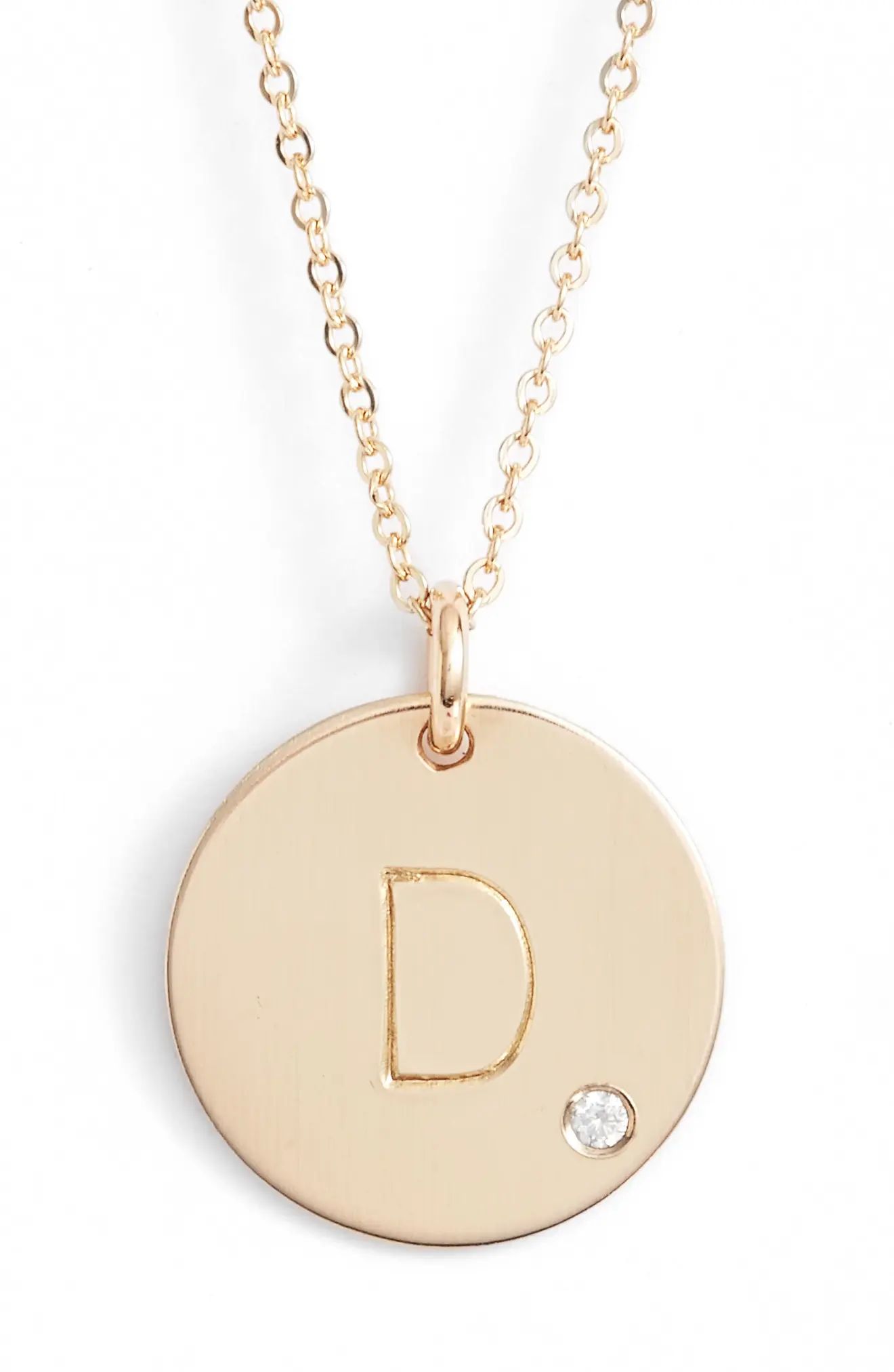 Diamond Initial Pendant Necklace | Nordstrom