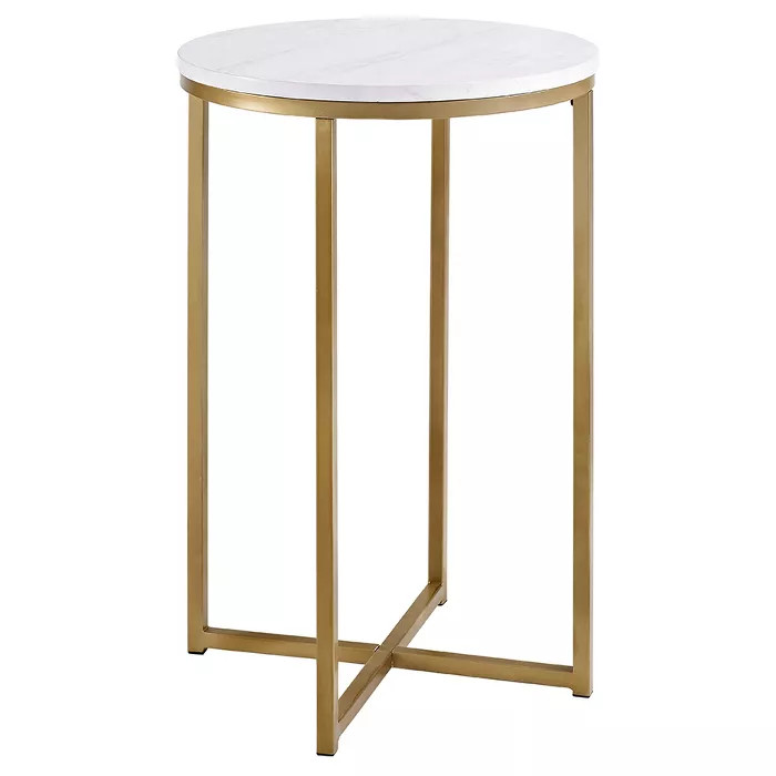 Vivian Glam X Leg Round Side Table - Saracina Home | Target