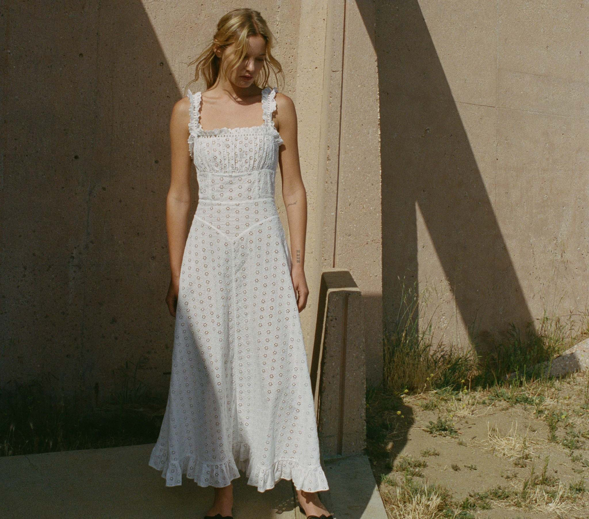 Roma Dress - Powder | DÔEN | DOEN