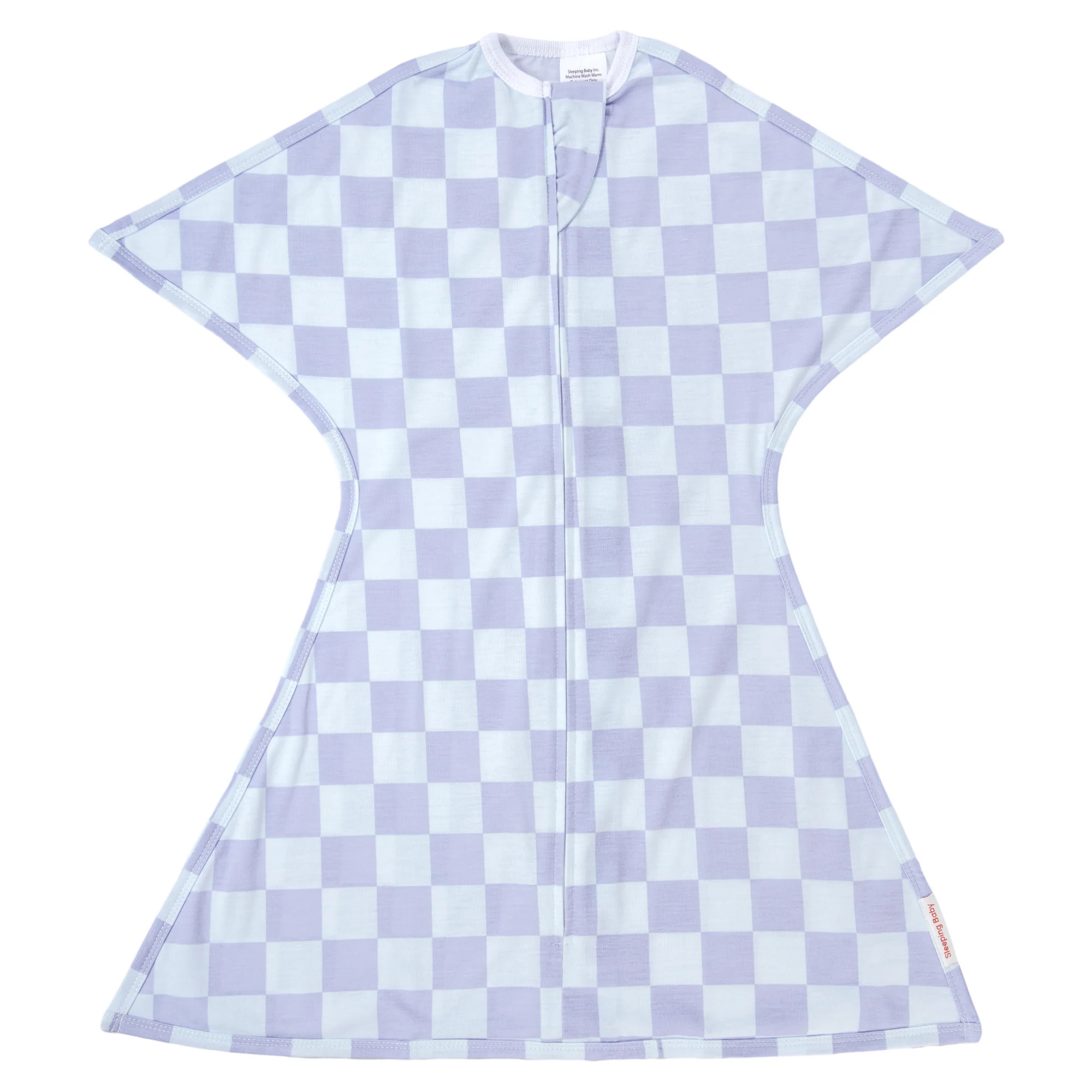 Lavender Check Zipadee-Zip Swaddle Transition | Sleeping Baby