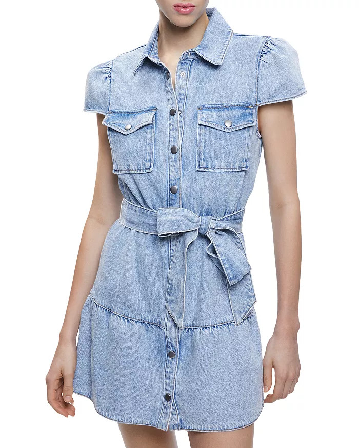Miranda Denim Mini Shirt Dress | Bloomingdale's (US)