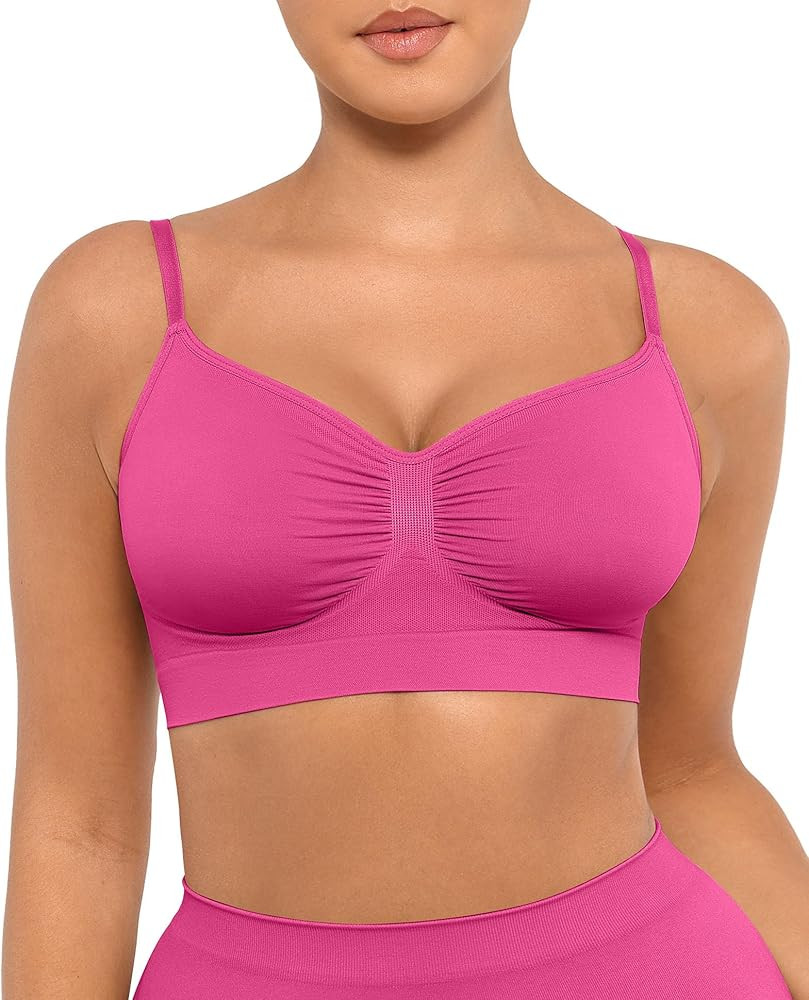 FeelinGirl Bralettes for Women with Support Comfortable Bras No Underwire Seamless Everyday Bras | Amazon (US)