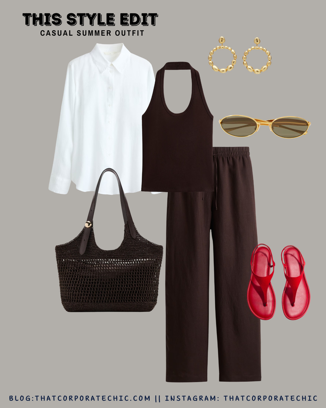 Elevated Casual Summer Outfit Ideas - relaxed casual summer look - wfh style













casual summer outfits, elevated style, chic summer fashion, summer wardrobe inspiration, classy casual outfits, effortless dressing, minimalist fashion, quiet luxury style, summer capsule wardrobe, colourful summer style, thatcorporatechic

#LTKsummer #LTKstyletip