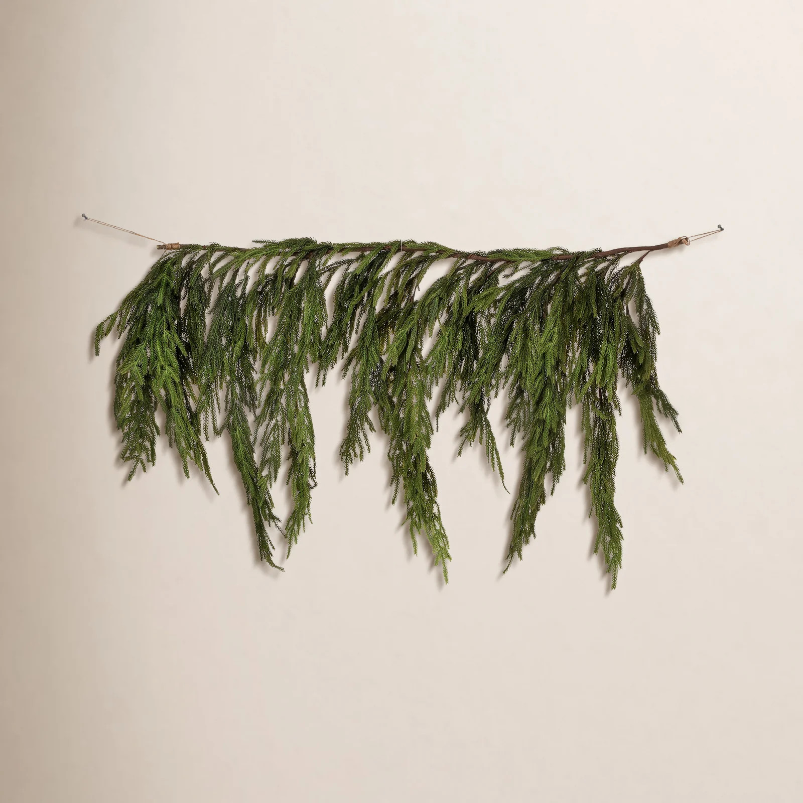47x29"Real Touch Norfolk Pine Dripping Garland | Wayfair North America
