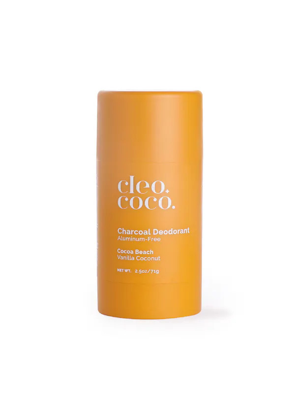 Cleo + Coco Charcoal Deodorant - Cocoa Beach, Vanilla Coconut - 1.7 OZ | Verishop