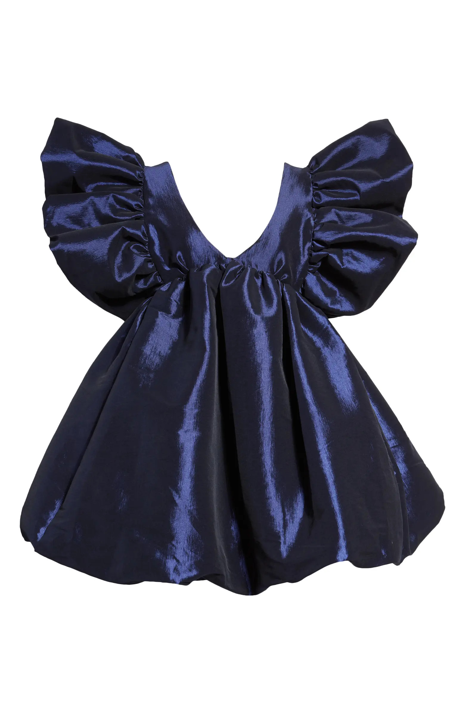 Adri Silk Blend Taffeta Babydoll Minidress | Nordstrom