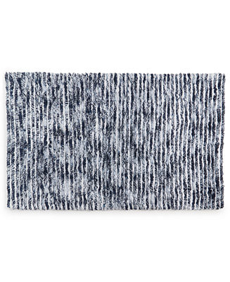 Textured Stripe Bath Rug, 22" x 36", Exclusively at Macy’s | Macy's
