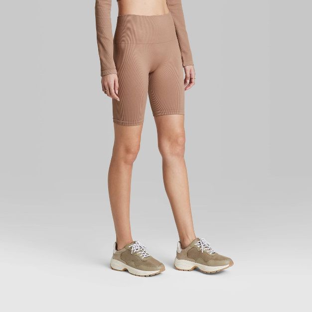 Women's High-Rise Seamless Bike Shorts - Wild Fable™ | Target