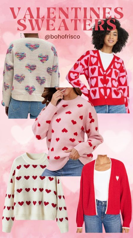 Valentine’s Day sweater round up! Pink and red, colorful, cardigans, midsize, plus size, hearts, cozy, vday

#LTKSeasonal #LTKmidsize #LTKfindsunder50