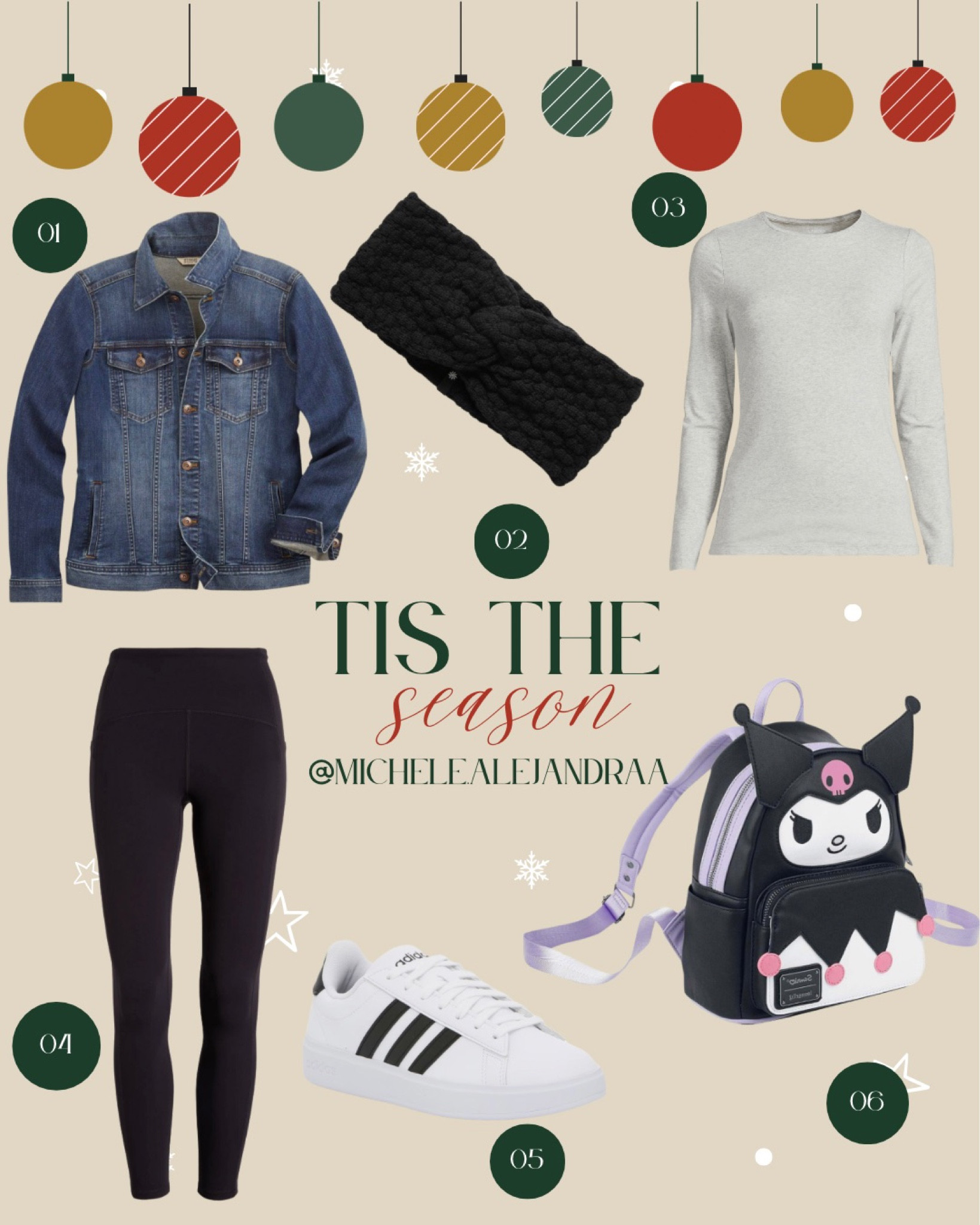 Perfect travel fit

Macy’s Women's Classic Denim Jacket Functional flap pockets at chest; functional side pockets with removable seam
Button tabs at sides
Long sleeves with button-through cuffs. Limited time sale $29.70

COZY DOES IT HEADBAND, fitted on head to keep warm but allow for pony tail to not be smashed down

Russell Athletic Women's Cotton Performance Long Sleeve Tee from Walmart. Crew neck This long sleeve crewneck T-shirt keeps you dry as you sweat featuring moisture-wicking fabric, odor protection, UPF 30+ protection, and soft spun yarn making this tee extra comfortable. Only $13

Loungefly Sanrio Hello Kitty Kuromi Cosplay Adult Womens Double Strap Shoulder Bag Purse

Adidas Grand Court 2.0 Sneaker - Women's

Studio Luxe High Waist Pocket 7/8 Leggings

#LTKtravel #LTKover40 #LTKsalealert