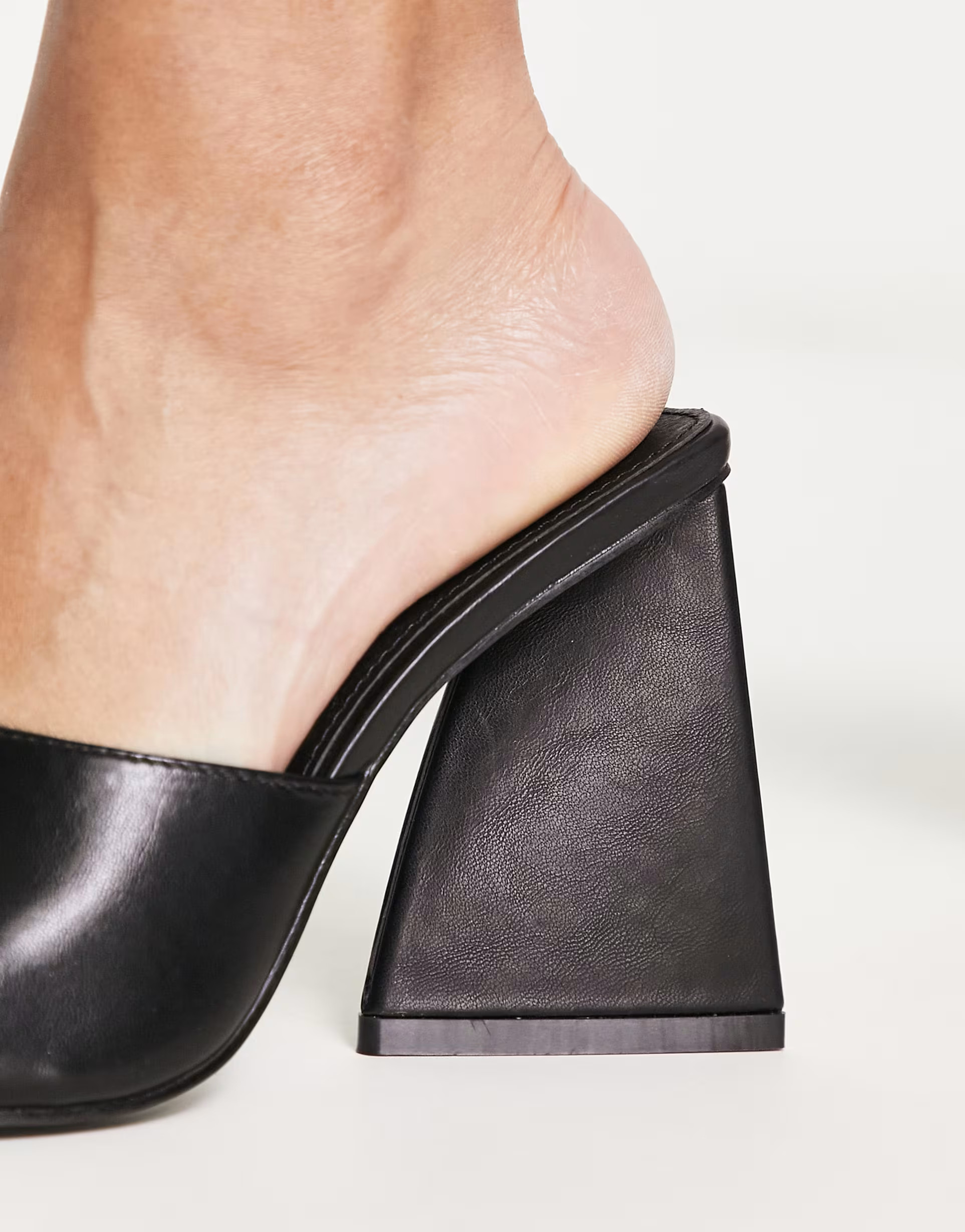 RAID Angel mules with angular heel in black | ASOS (Global)