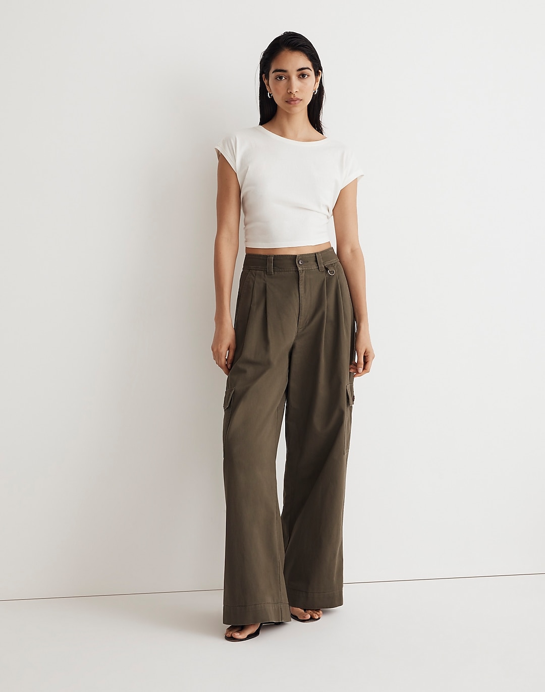 The Harlow Wide-Leg Cargo Pant in (Re)generative Chino | Madewell