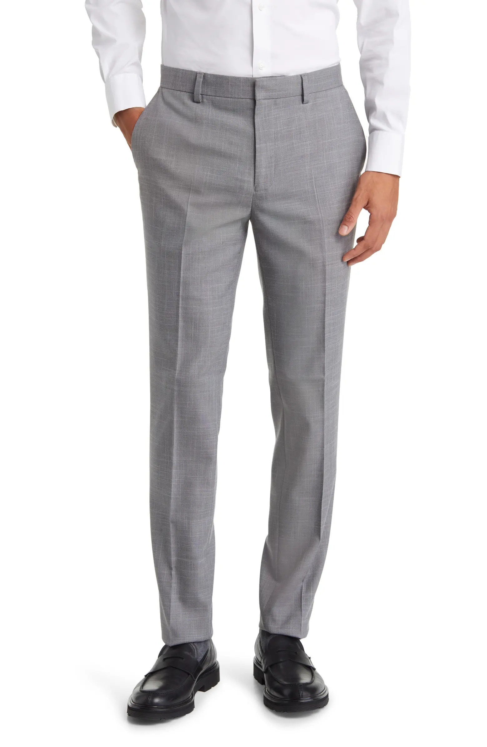 Skinny Fit Stretch Flat Front Dress Pants | Nordstrom