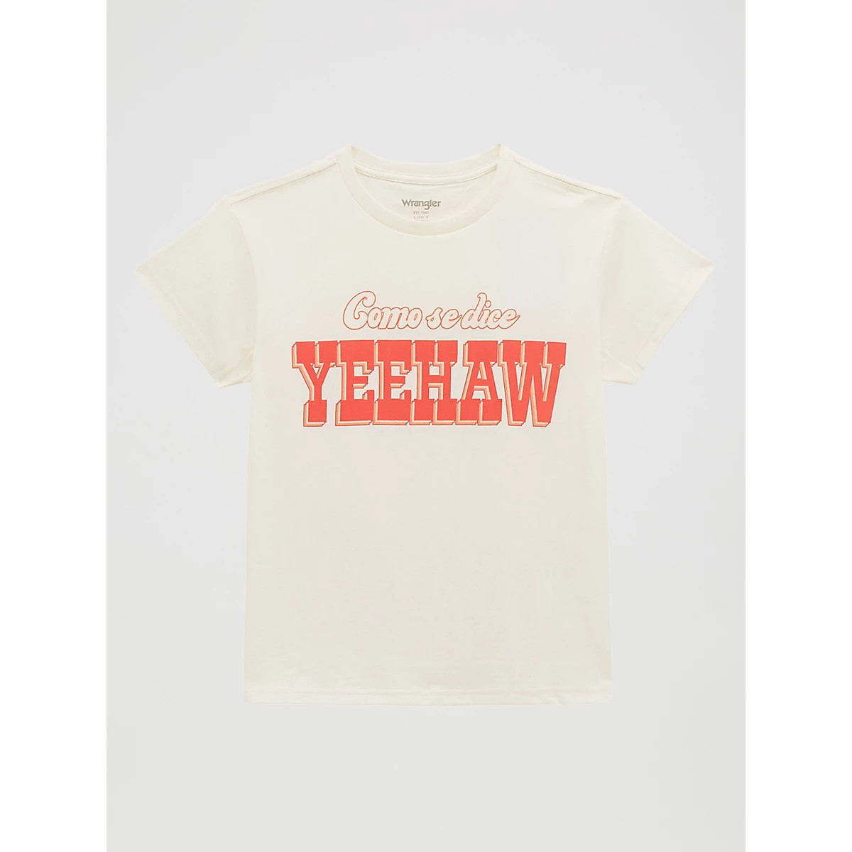 Yeehaw Retro Reg Graphic Tee in Egret | Wrangler