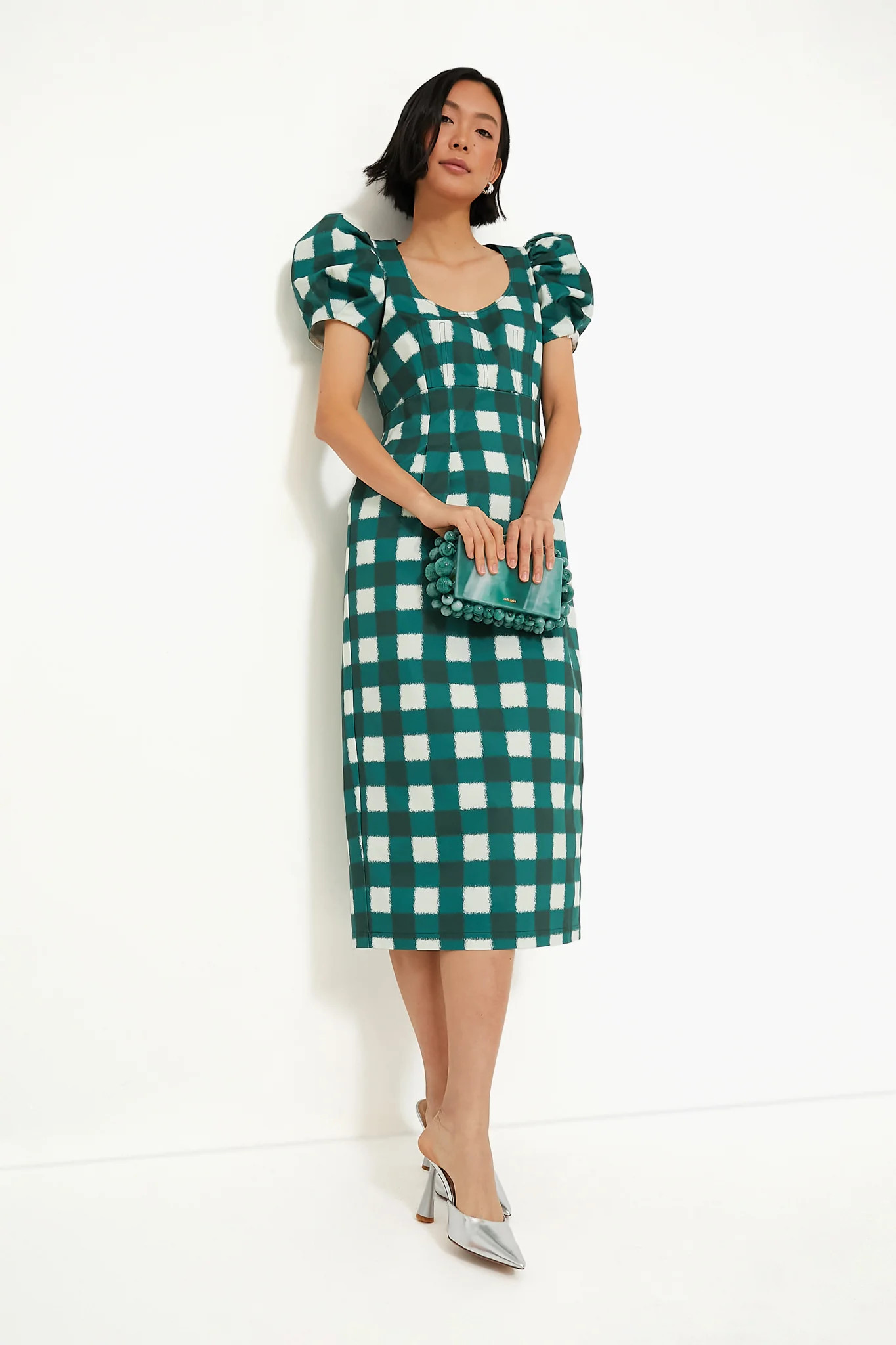 Juniper Warped Gingham Alexandra Dress | Tuckernuck (US)