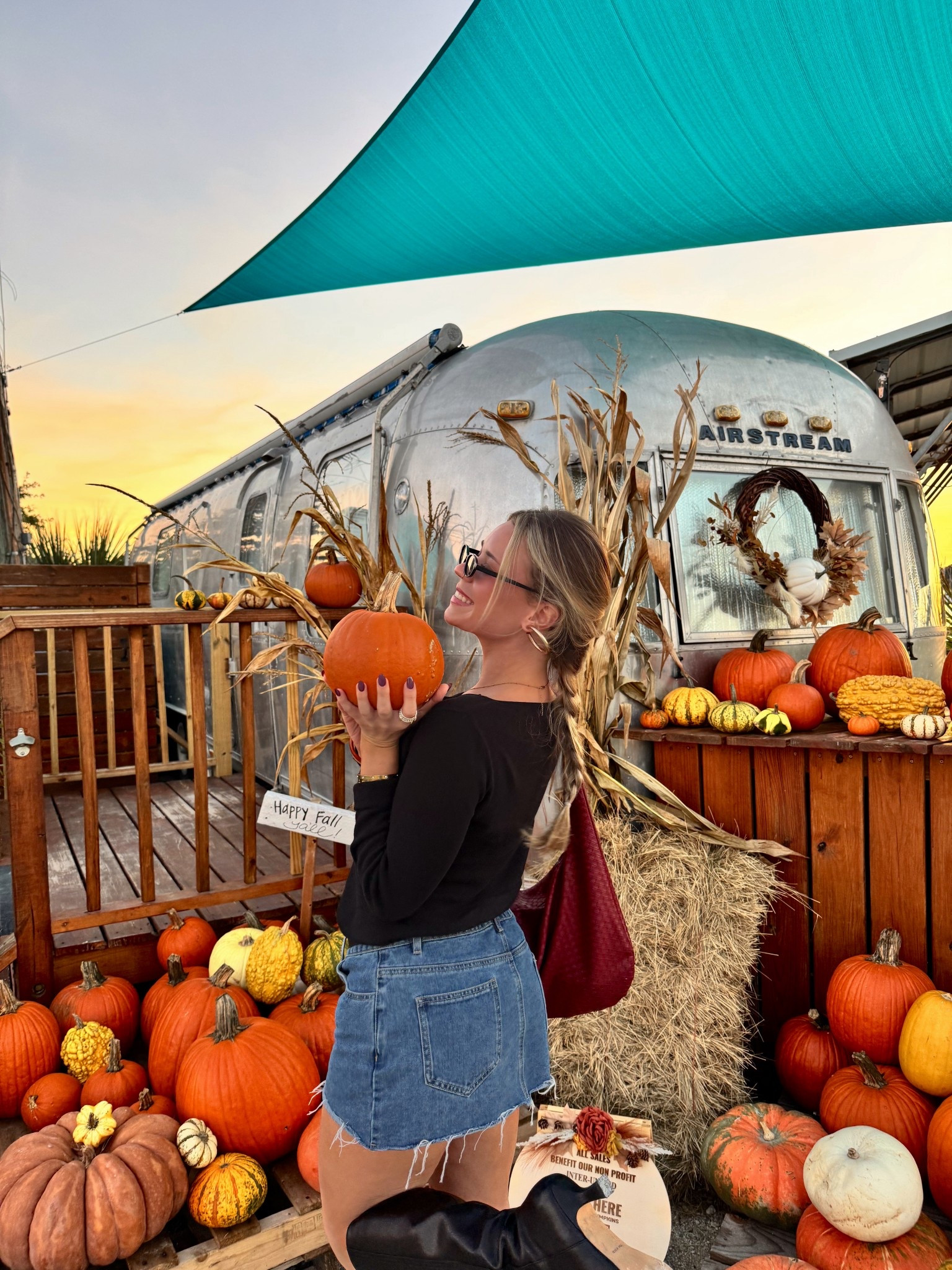 pumpkin patch outfit! i got the cardigan in black but it looks like it’s sold out rn :( 🖤💫 my exact skirt is from PEPPERMAYO!!! 

#LTKShoeCrush #LTKSeasonal #LTKU