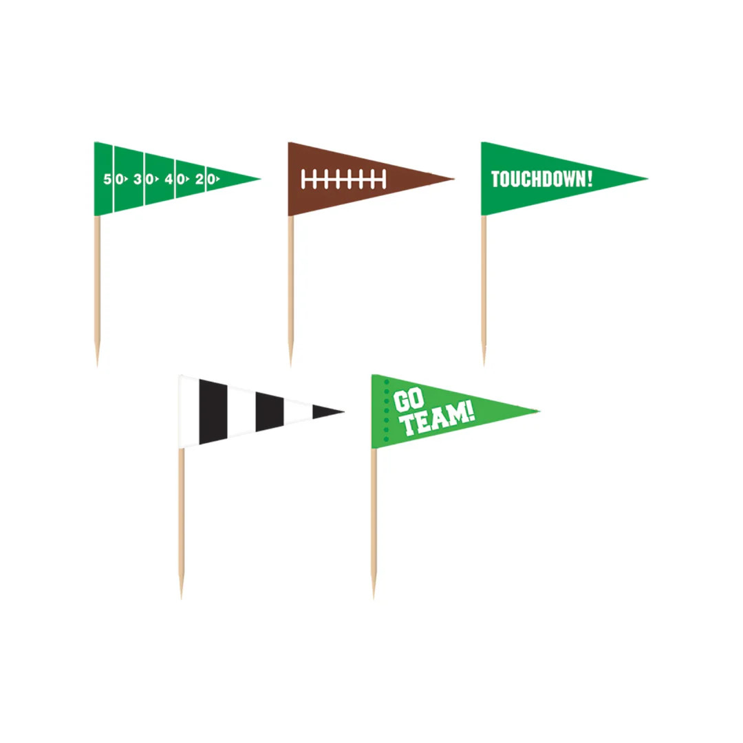 Football Flag Picks | Ellie and Piper