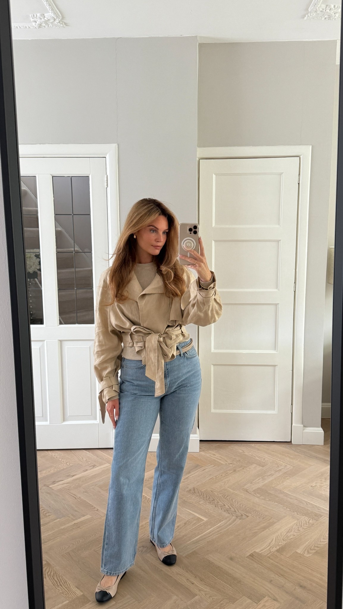 The perfect elegant jacket for this spring and summer. 🪻I am wearing a size S. Pairing it with the linked Matilda jeans in a size 38 💛

spring outfit inspiration 2025, linnen jacket, beige jacket, spring jacket, summer jacket, spring styling, ootd, spring inspo, spring workwear outfit, workwear outfit, chic casual outfit, lente outfit, elegant outfit, spring 2025 trend, spring jeans outfit, spring outfits, summer outfit 2025, ballet flats outfit, summer styling, summer ootd, summer inspo, hm spring, hm summer, mango spring, mango summer 

#LTKeurope #LTKsummer #LTKspring