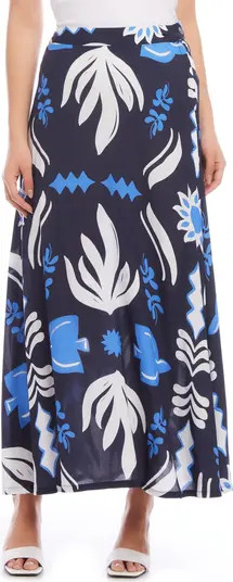 A gorgeous print lends island-inspired charm to this maxi-length skirt made from lightweight crep... | Nordstrom