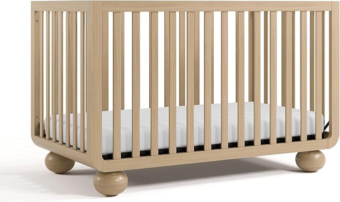 Storkcraft Amalfi 5-in-1 Convertible Crib with Toddler Guardrail – GREENGUARD Gold Certified, C... | Amazon (US)