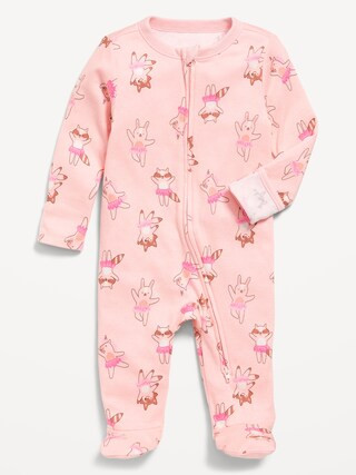 2-Way-Zip Sleep & Play Footed One-Piece for Baby | Old Navy (US)