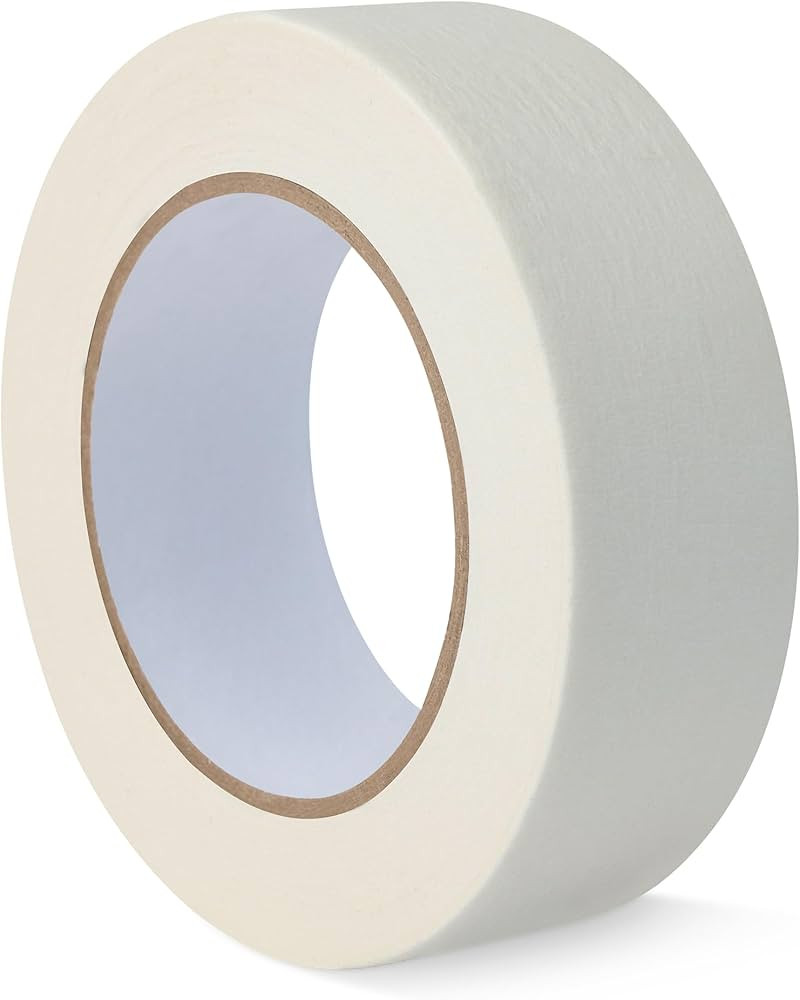 Amazon Basics Multi-Surface Masking Tape, 1.41 inches x 60 Yards, 1 Roll, White | Amazon (US)