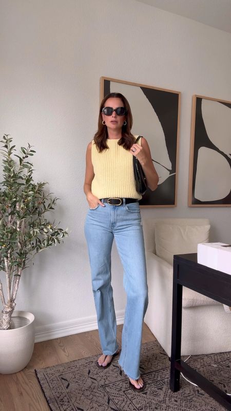 20% off everything with code at Abercrombie AFTIA! The jeans are already 20% off so you get an extra 20% off with the discount code!! Wearing S in the top but xs would have worked too. Jeans are both 27 extra long (the lighter jeans run a little big!) Abercrombie promo code, Abercrombie jeans, yellow 

#LTKfindsunder50 #LTKfindsunder100 #LTKstyletip
