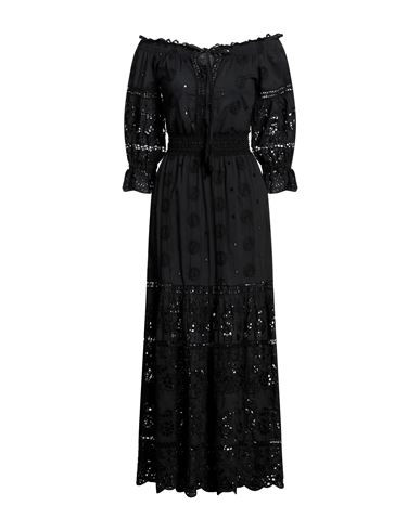 Temptation Positano Woman Maxi dress Black Size XS Cotton | YOOX (US)