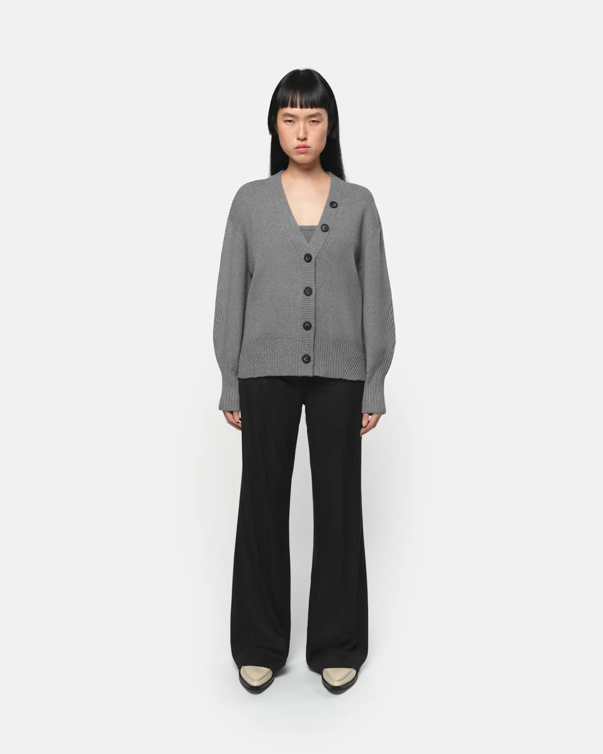 Anderson Button Up Cardigan in Slate Gray | Apparis