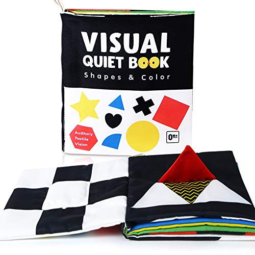 beiens High Contrast Black and White Baby Book - Touch and Feel Crinkle Sensory Toy - Visual Stimulation Interactive Montessori Toys for 0-12 Months Infant Newborn - Baby Gift for Boys Girls | Amazon (US)