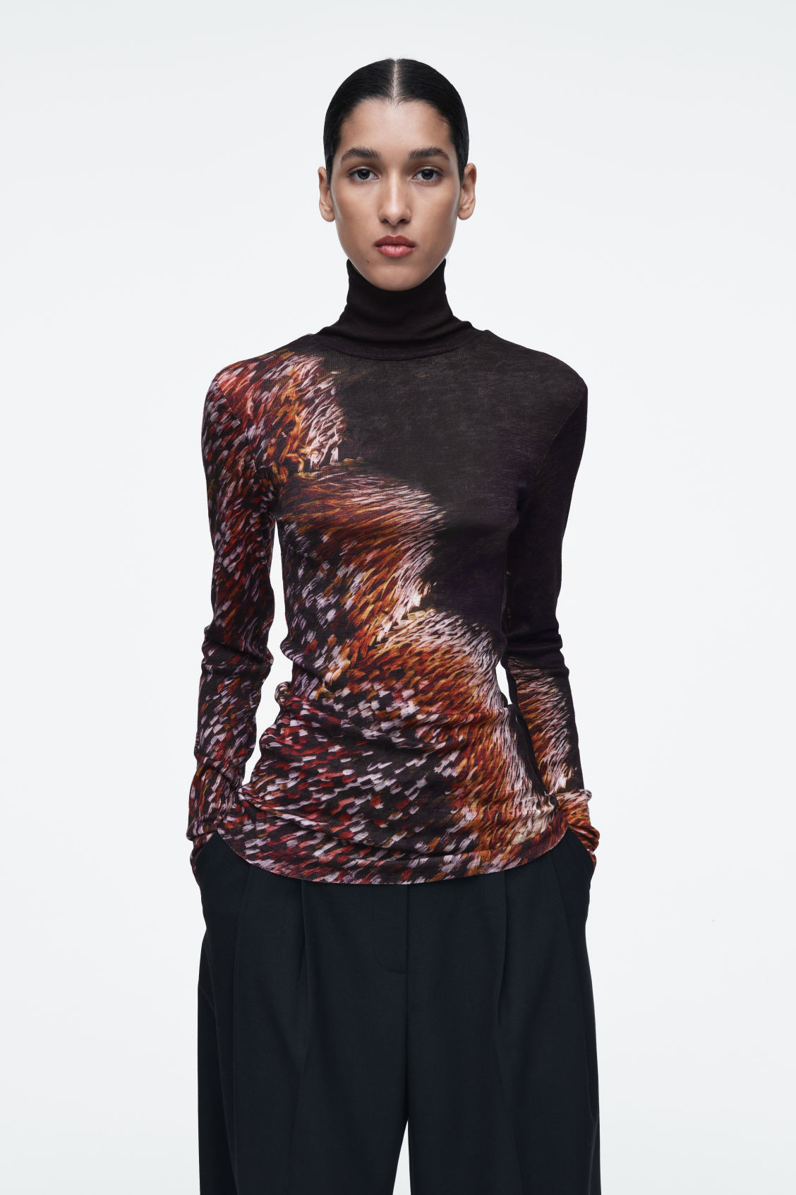 MERINO WOOL TURTLENECK TOP | COS (US)