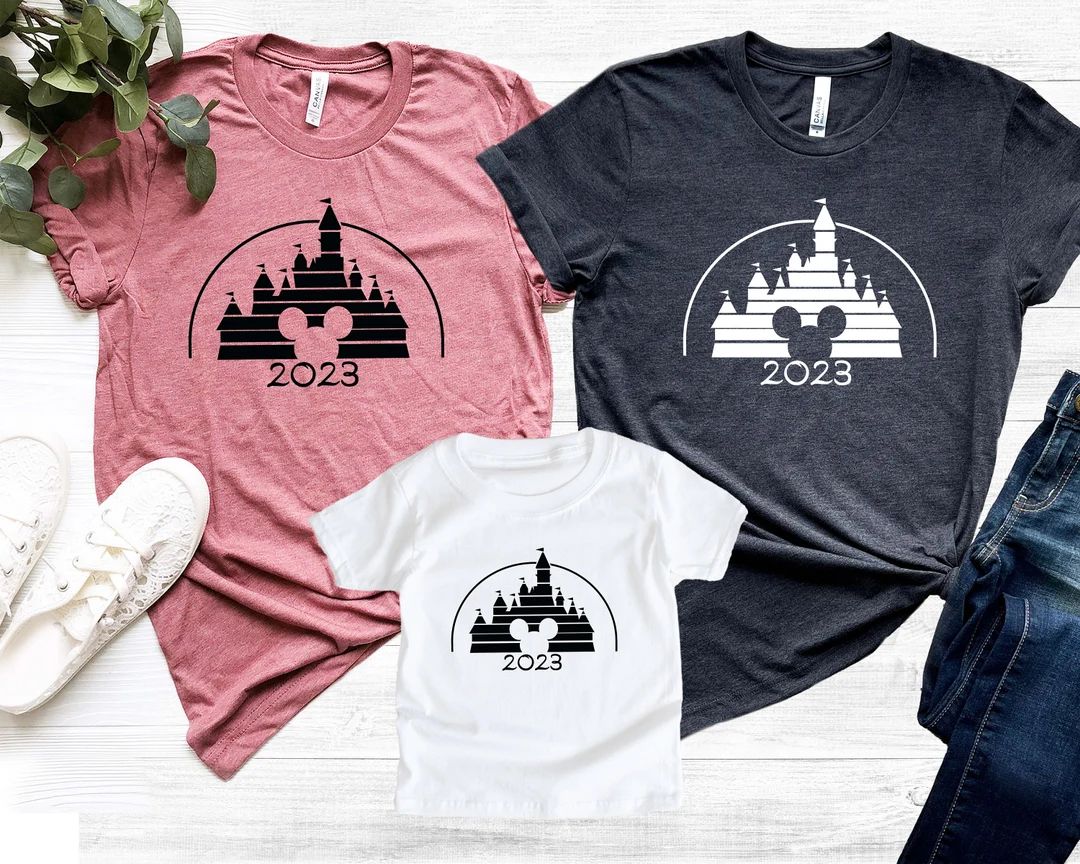 Retro Disney Family Shirt Disney Vacation Shirt Retro Castle - Etsy | Etsy (US)
