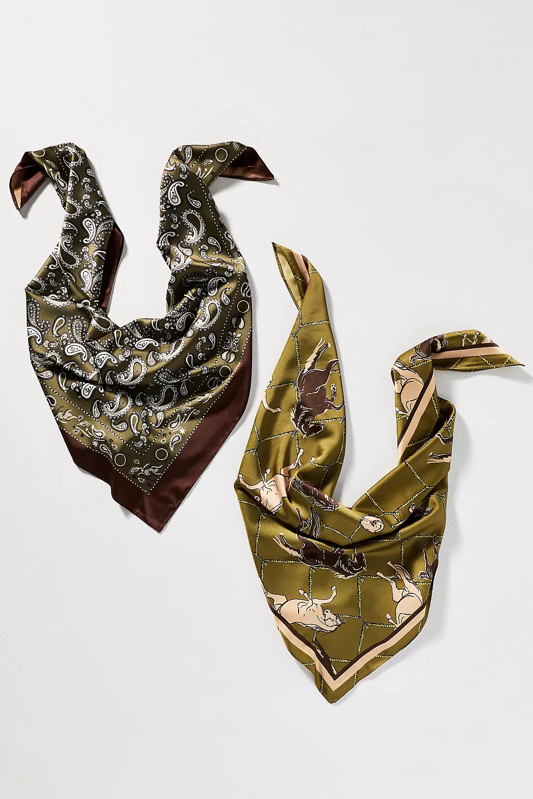 Printed Hair Scarves, Set of 2 | Anthropologie (US)