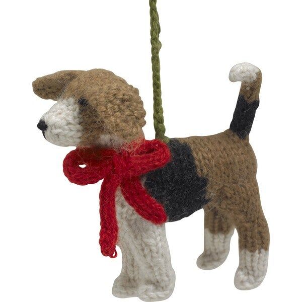 Hand Knit Alpaca Wool Christmas Ornament, Beagle Dog - Arcadia Home Ornaments & Toppers | Maisone... | Maisonette