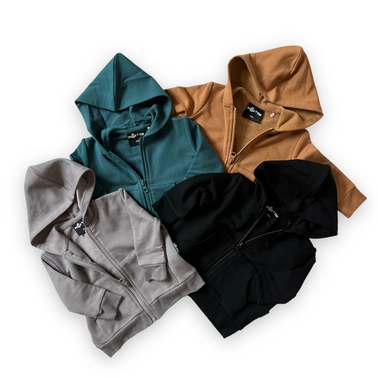 ZIP BAMBOO HOODIE- Organic Cotton French Terry | millie + roo