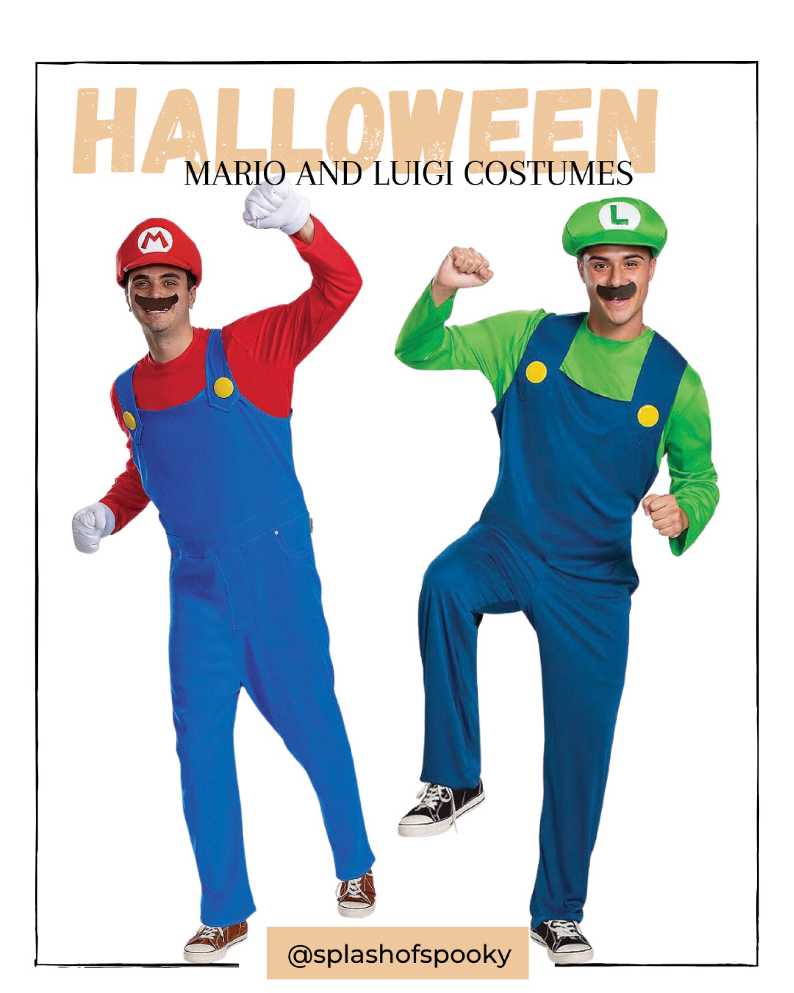 It’s a me, Mario! And Luigi! 
The Super Mario Bros are aways a popular Halloween costume choice. But since the movie came out this year, we’ll be seeing a lot more of the iconic duo. 

#LTKunder100 #LTKSeasonal