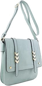 ALYSSA Double Compartment Large Flapover Crossbody Bag | Amazon (US)