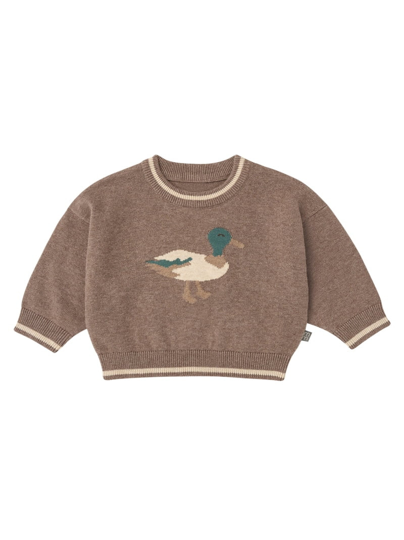 Modern Moments by Gerber Baby Boy Jaquard Sweater with Tipping Detail, Sizes 0/3 Months - 24 Mont... | Walmart (US)