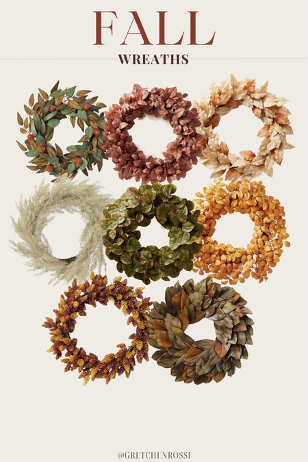 Rounding up my favorite looks for Fall Wreaths that can transition from season to season! 