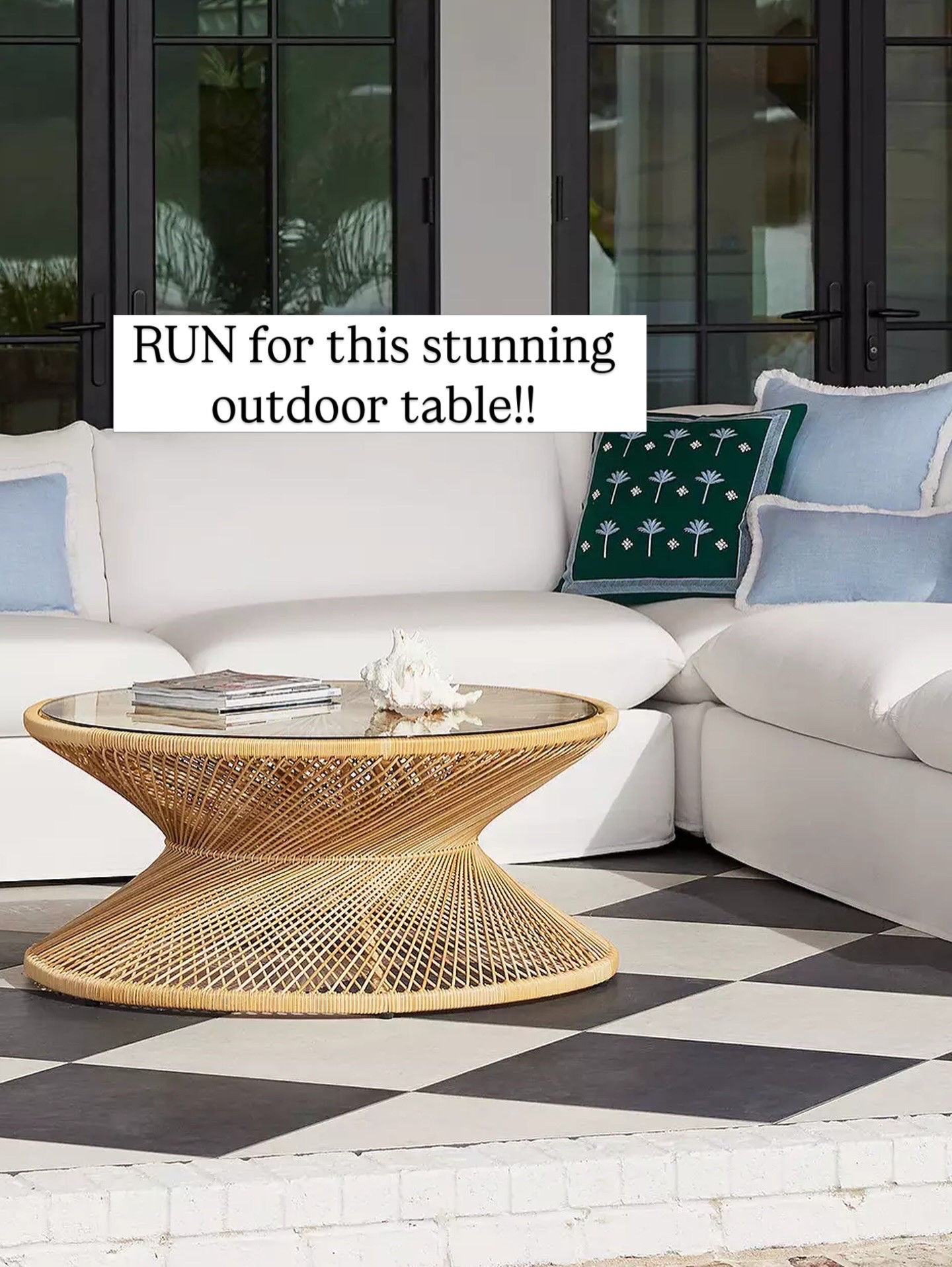 Round ratton coffee table 

#LTKmomlife #LTKHome #LTKU