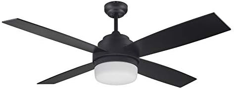 Design House 157354-BLK Cali 52-inch Contemporary Indoor Ceiling Fan with LED Light Kit, Remote C... | Amazon (US)