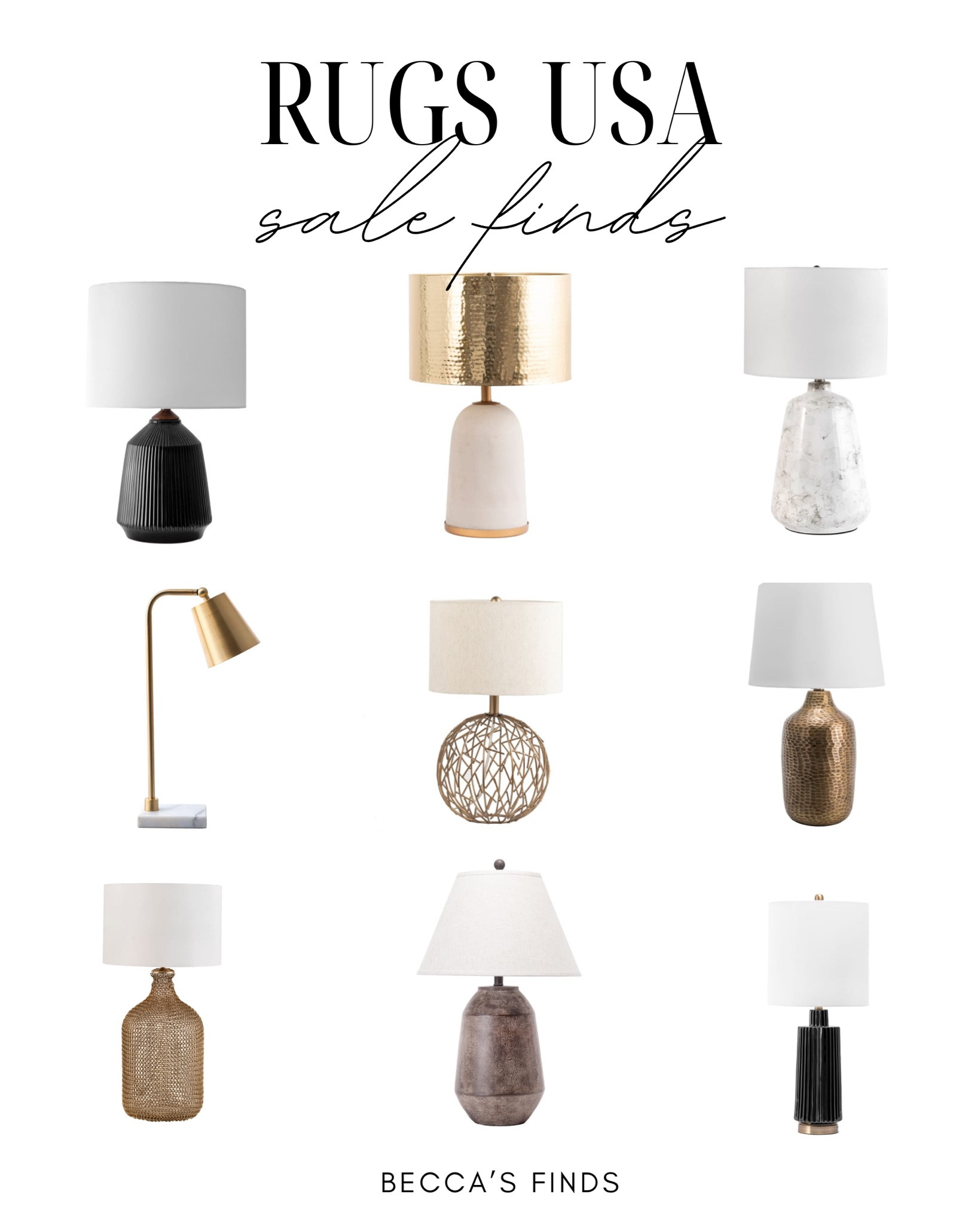 Rugs USA lamps and lighting sale finds 

#LTKfindsunder100 #LTKhome #LTKsalealert