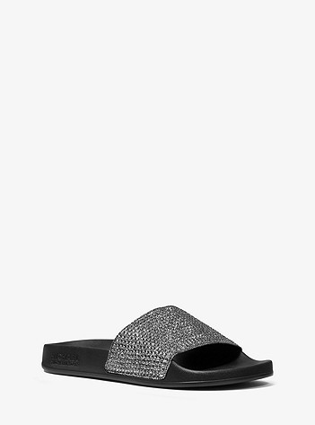 Gilmore Crystal Embellished Slide Sandal | Michael Kors US