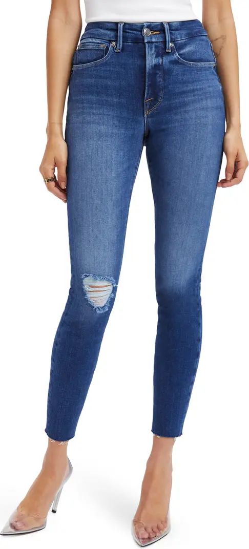 Good Legs Ripped High Waist Crop Jeans | Nordstrom