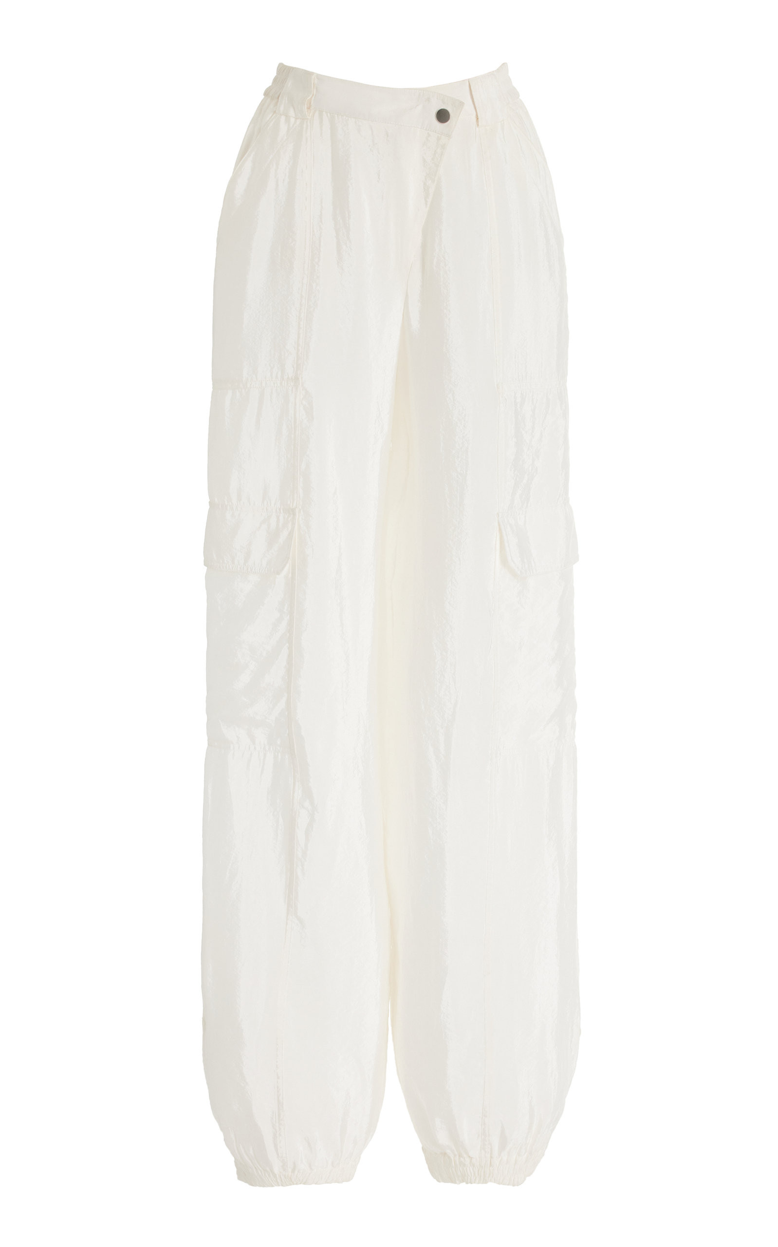SIMKHAI - Women's Artemis Parachute Cargo Pants - White - XS - Moda Operandi | Moda Operandi (Global)